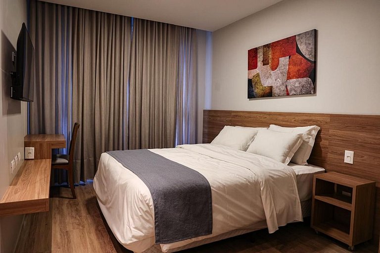 NOVO Studio 506 - Hidro, Lareira  e Piscina Quente