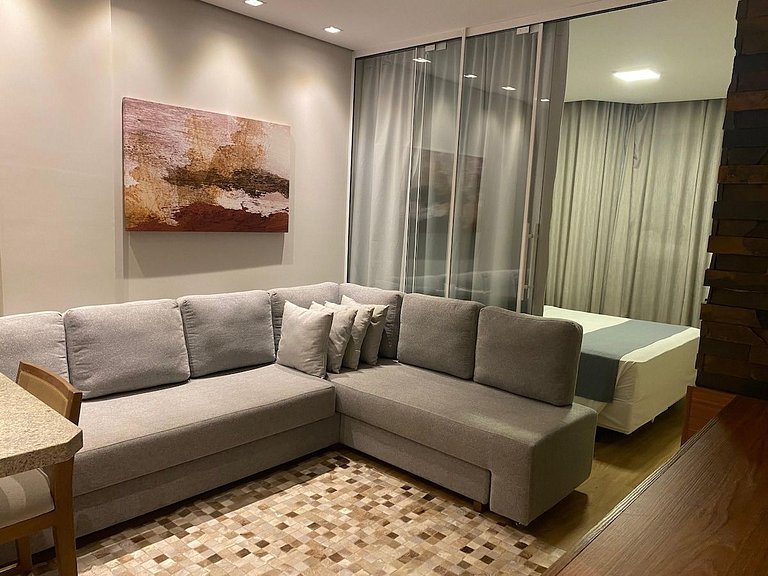 NOVO Studio 506 - Hidro, Lareira  e Piscina Quente