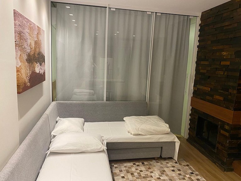 NOVO Studio 506 - Hidro, Lareira  e Piscina Quente