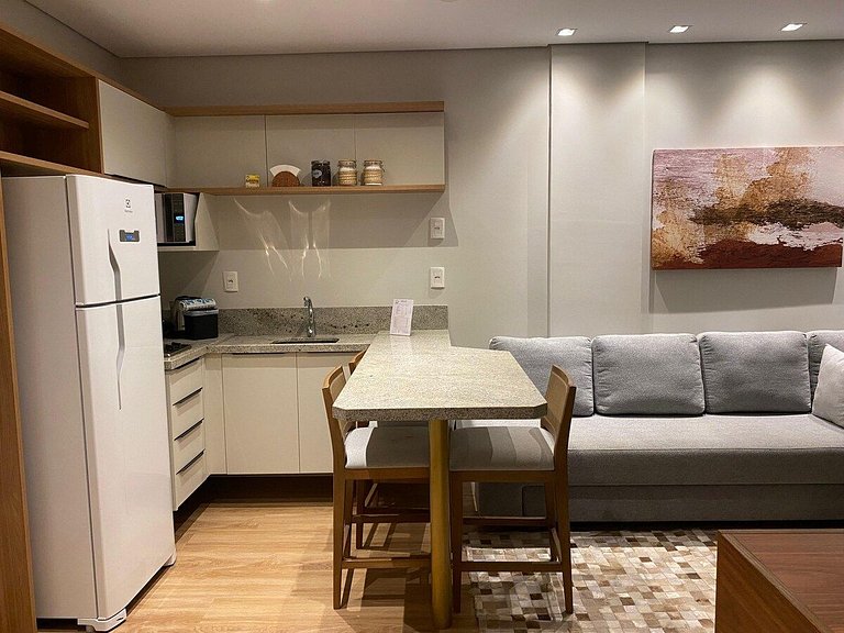 NOVO Studio 506 - Hidro, Lareira  e Piscina Quente