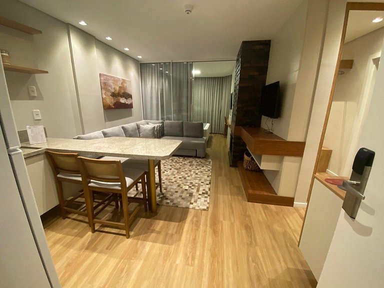 NOVO Studio 506 - Hidro, Lareira  e Piscina Quente