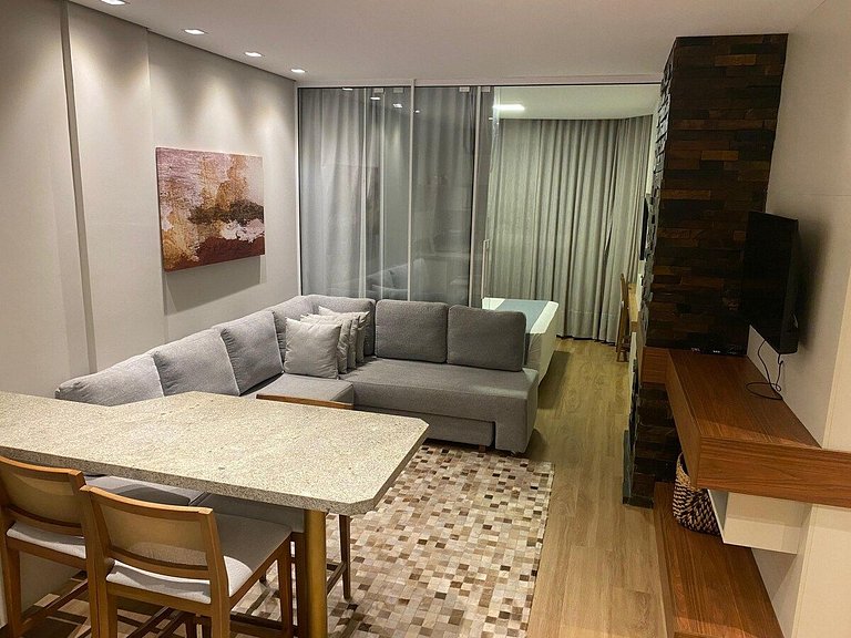 NOVO Studio 506 - Hidro, Lareira  e Piscina Quente