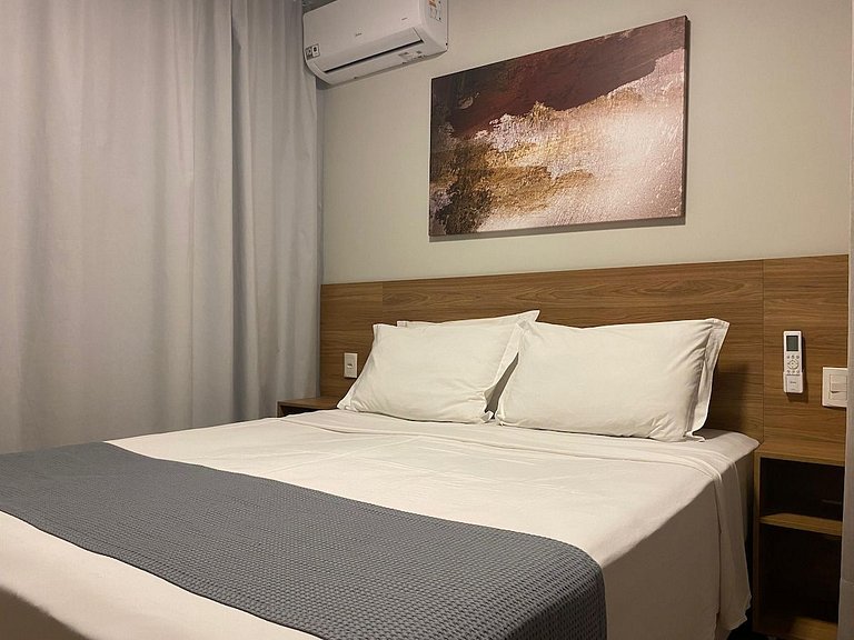 NOVO Studio 506 - Hidro, Lareira  e Piscina Quente