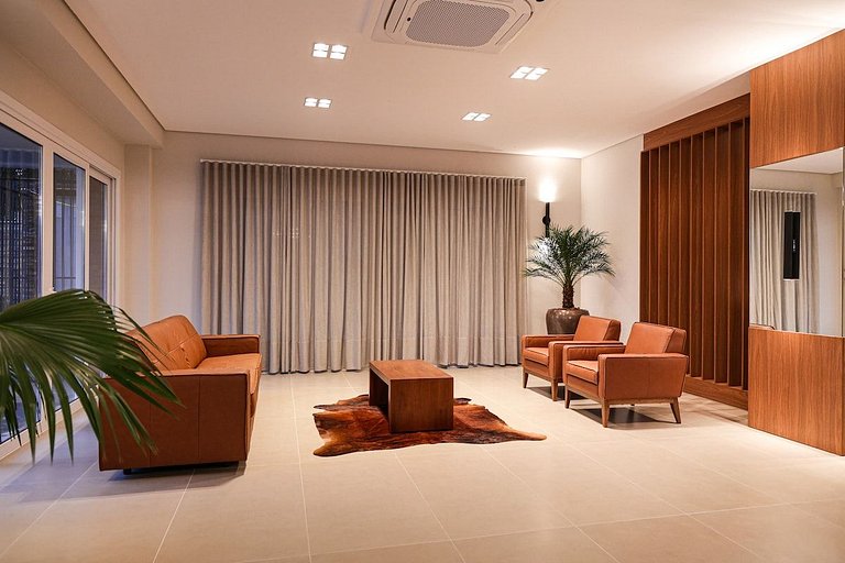 Flat Conforto Amplo com Piscina Climatizada - 404