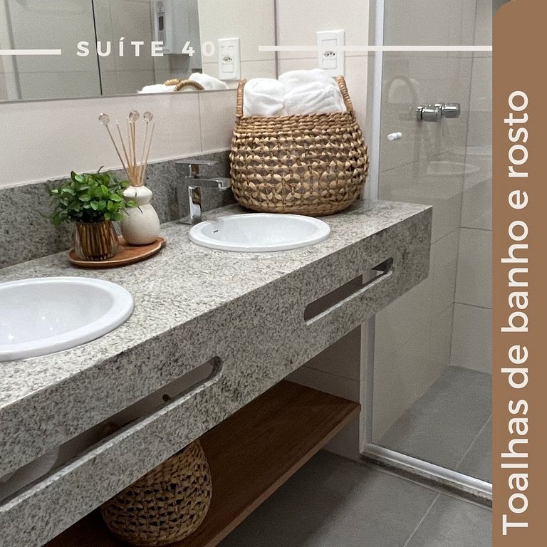 Flat Conforto Amplo com Piscina Climatizada - 404