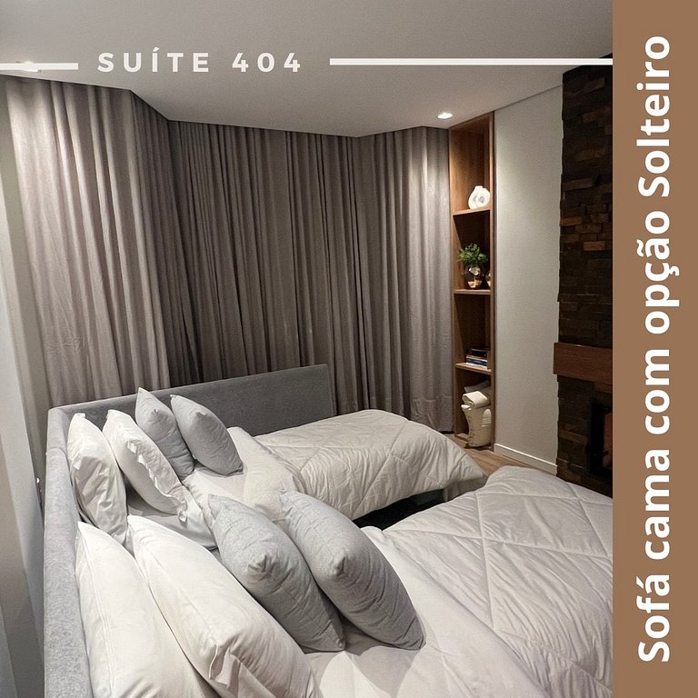 Flat Conforto Amplo com Piscina Climatizada - 404