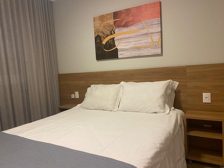 NOVO Stúdio 210 | Piscina Aq | Academ | Sauna (Joana)